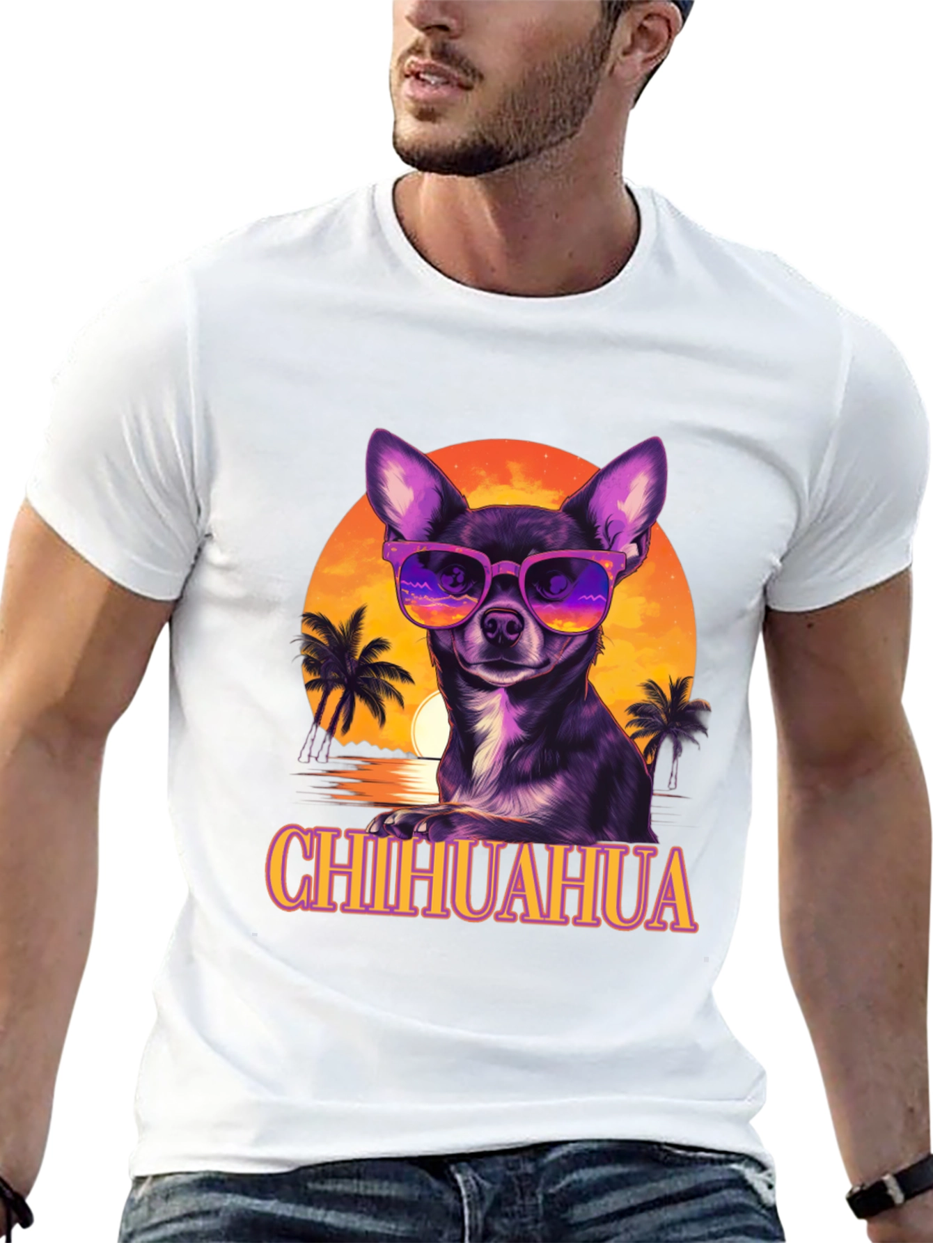 Chihuahua Sunglasses Graphic T-Shirt