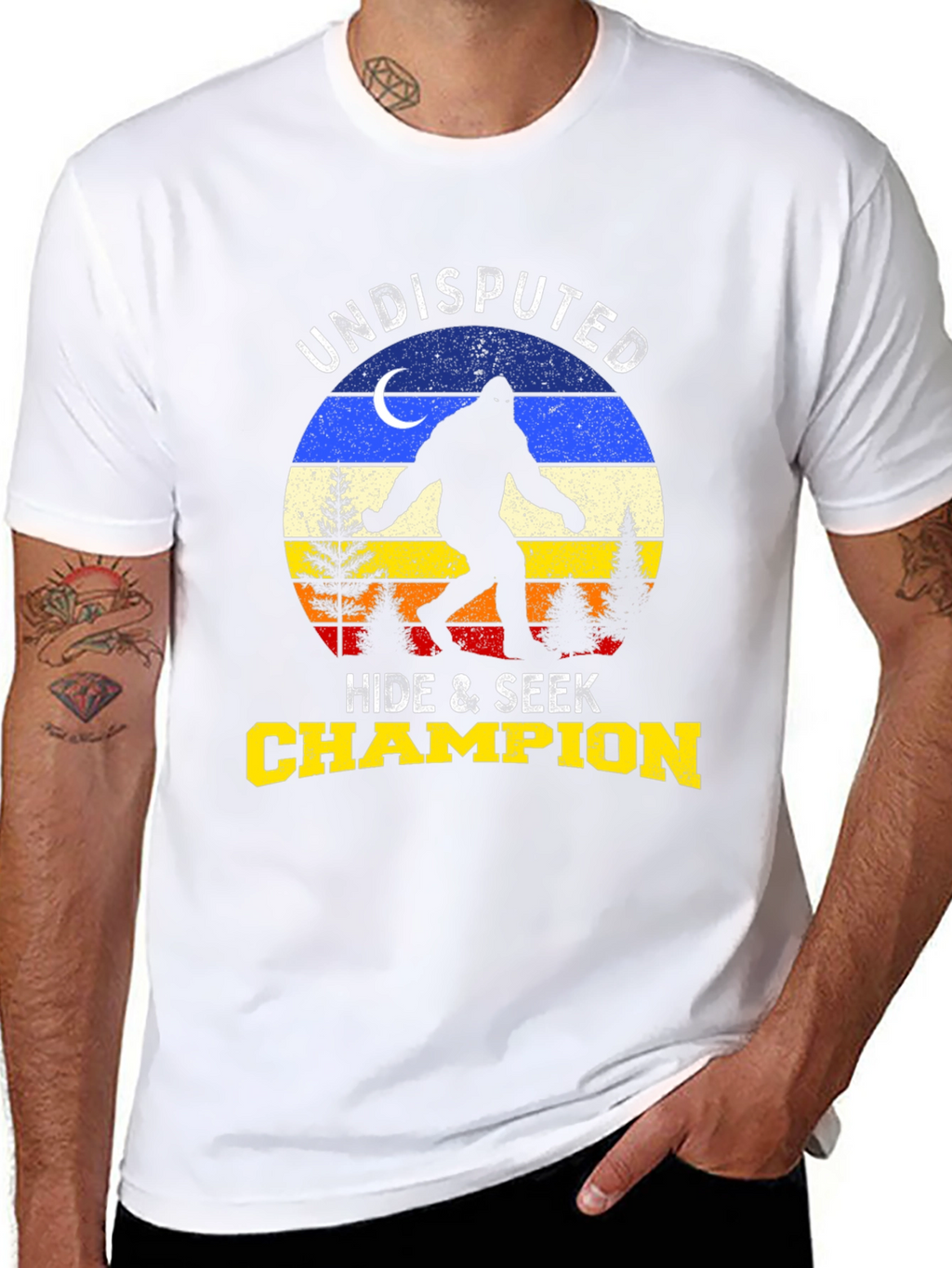 Undisputed Hide & Seek Champion Bigfoot T-Shirt