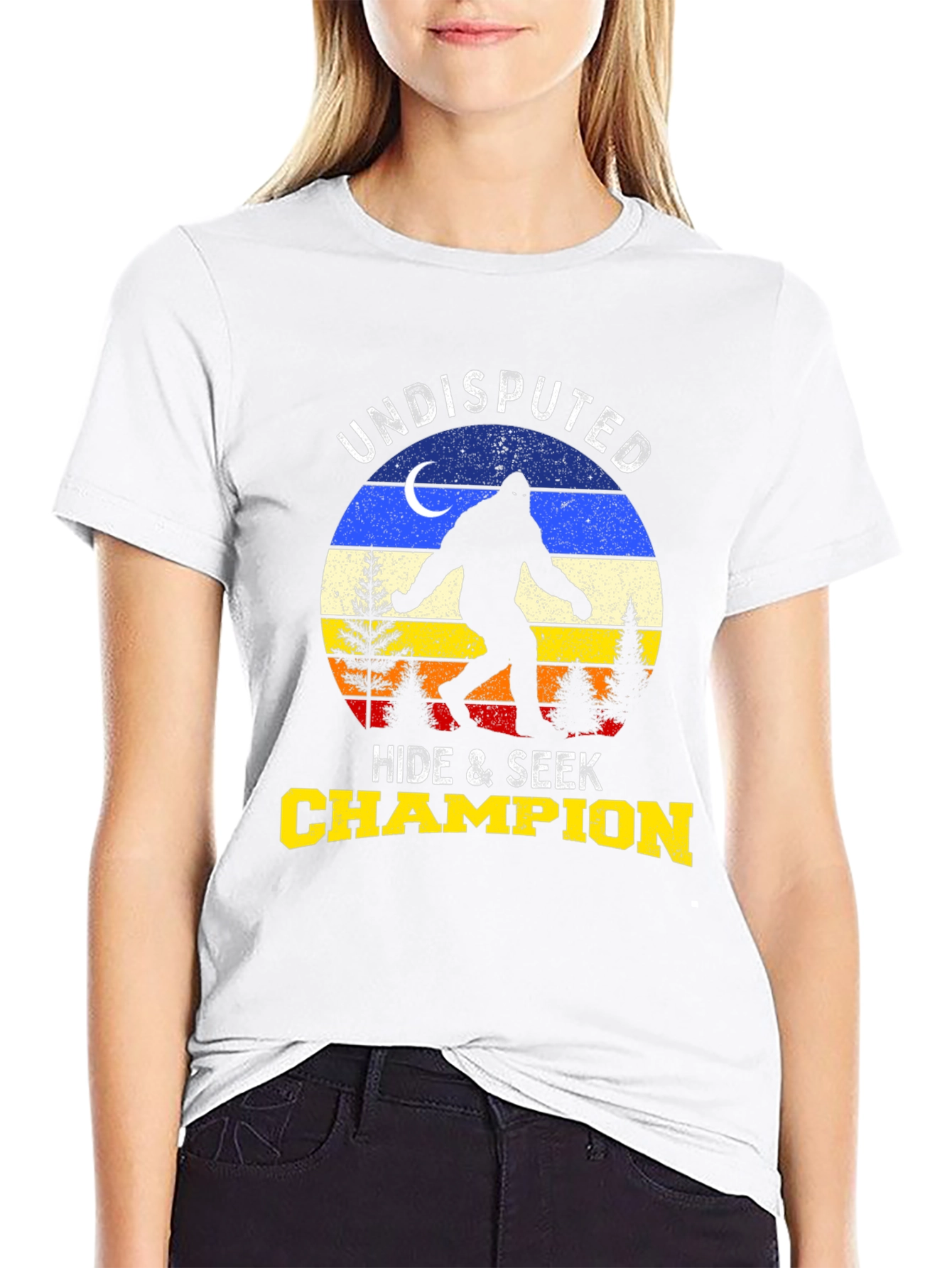 Undisputed Hide & Seek Champion Bigfoot T-Shirt