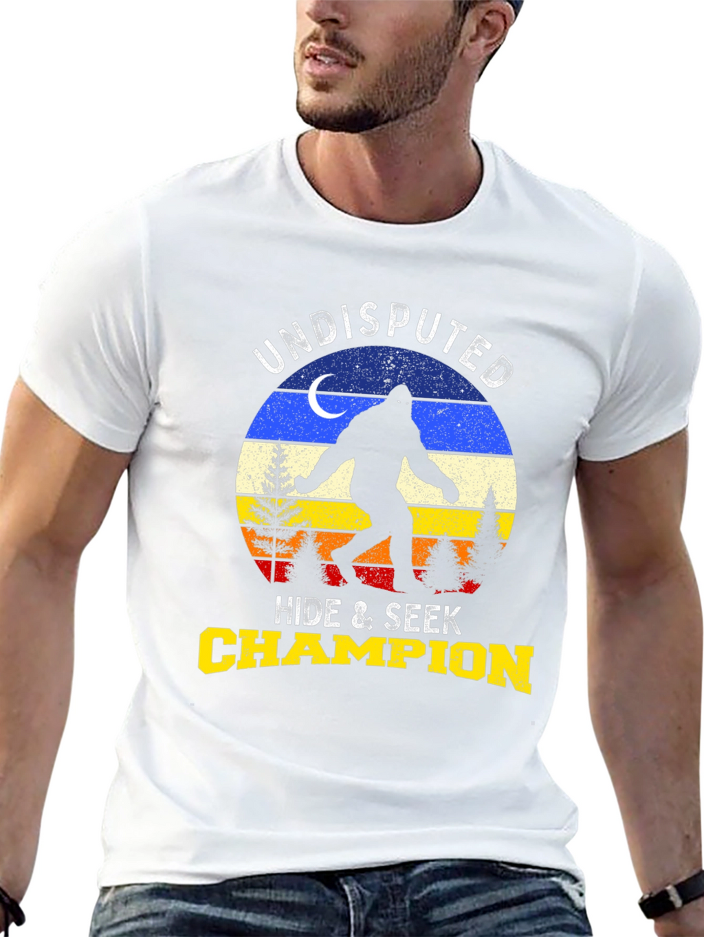Undisputed Hide & Seek Champion Bigfoot T-Shirt