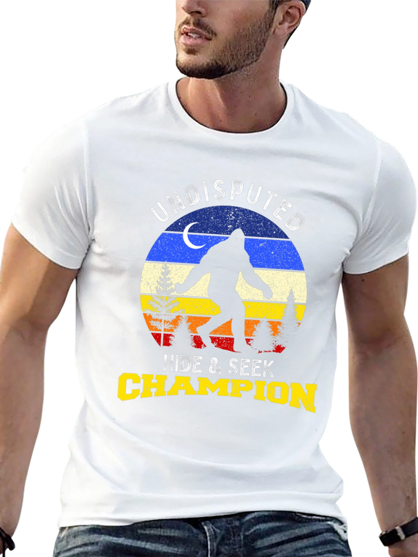 Undisputed Hide & Seek Champion Bigfoot T-Shirt