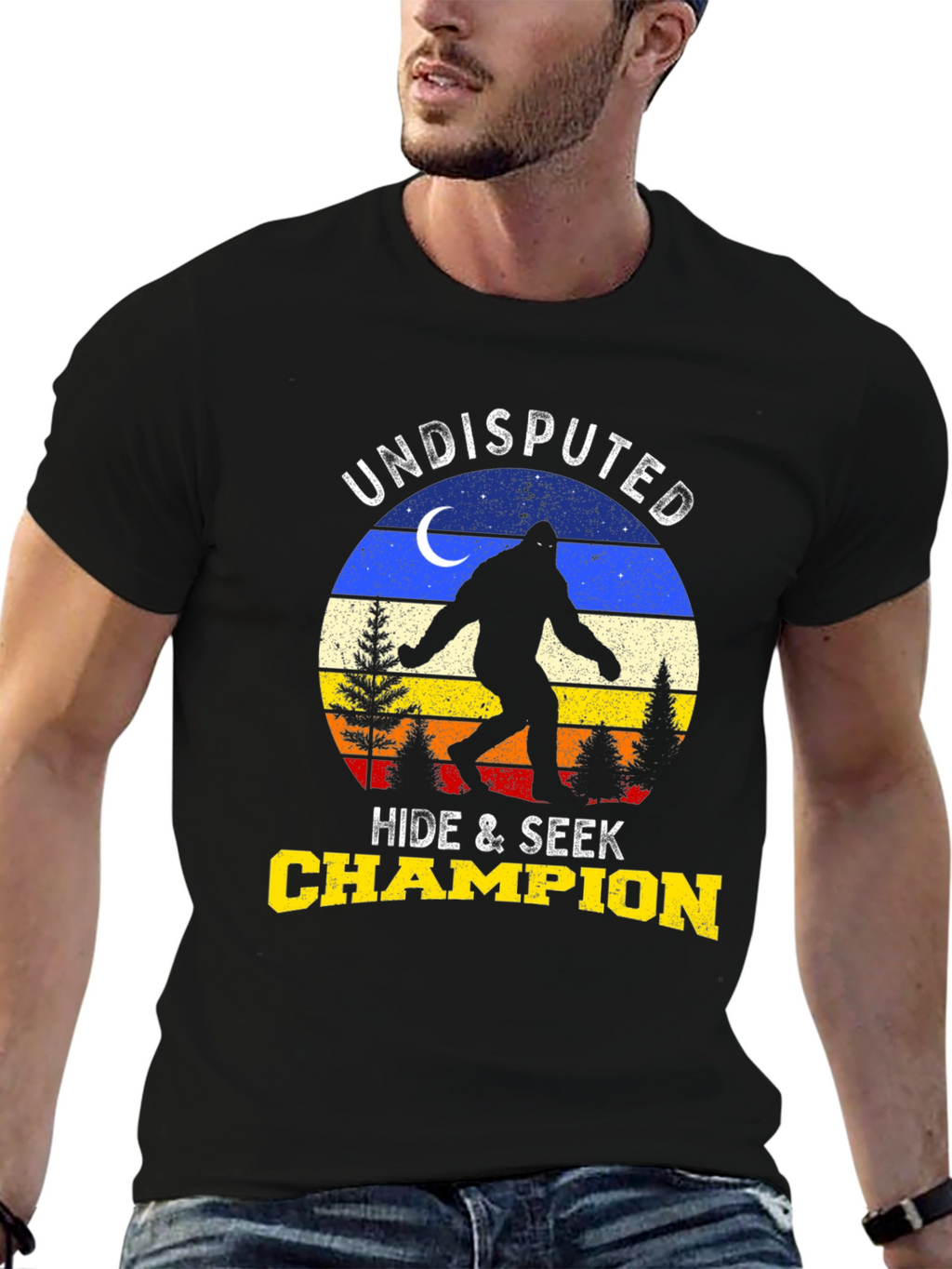Undisputed Hide & Seek Champion Bigfoot T-Shirt