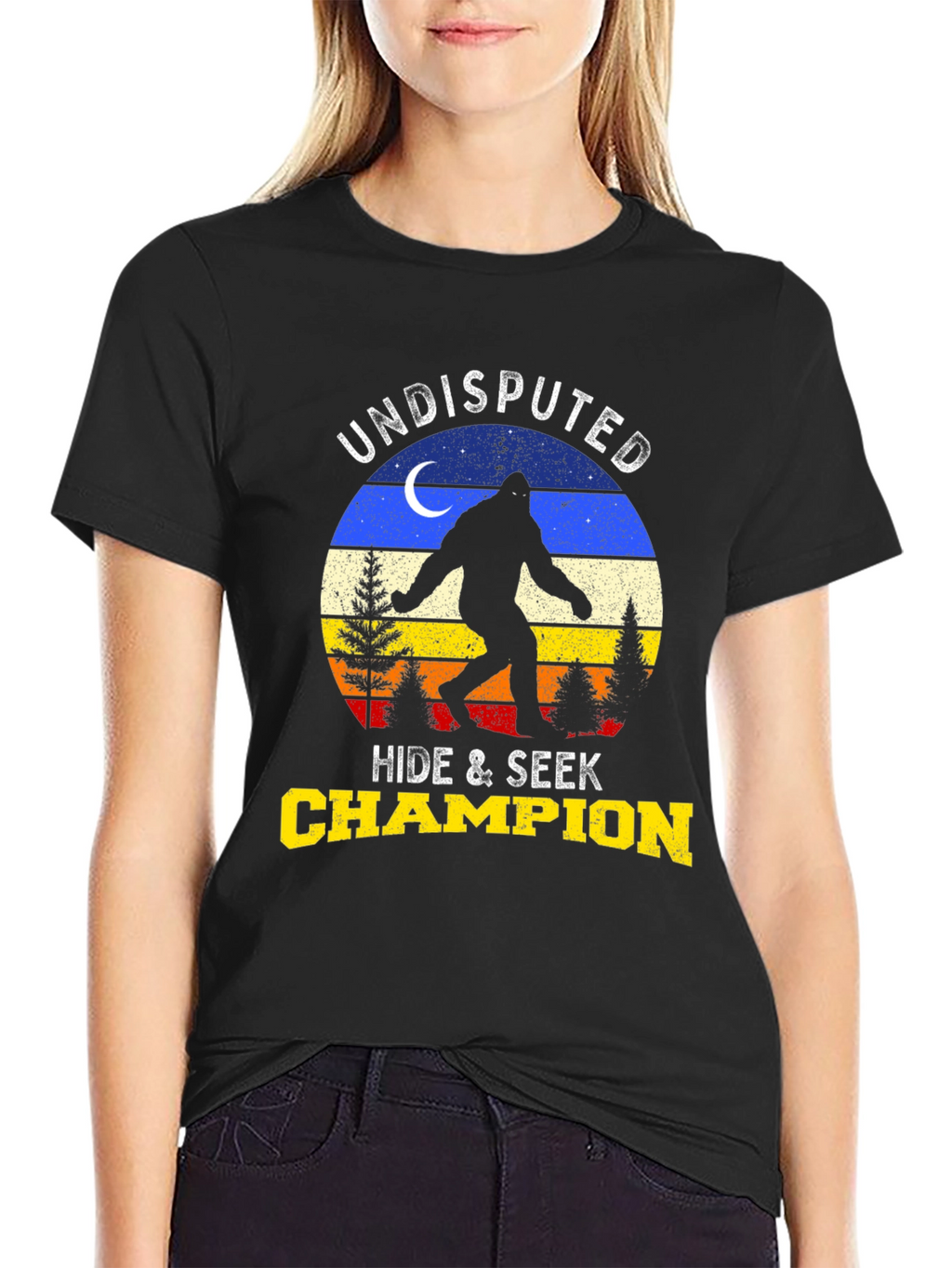 Undisputed Hide & Seek Champion Bigfoot T-Shirt