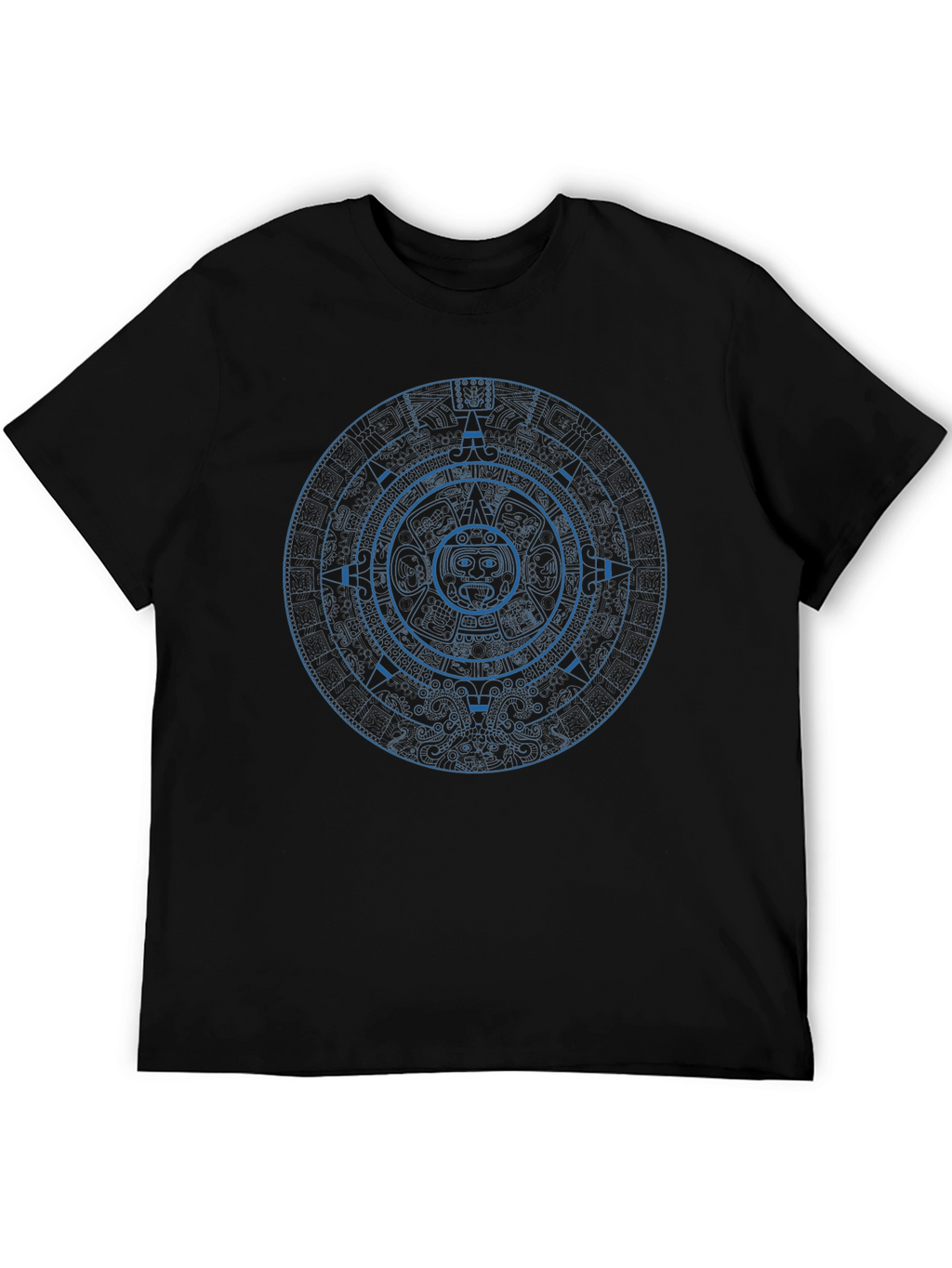 Aztec Calendar Graphic Tee - Unique Design