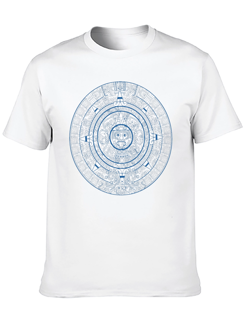 Aztec Calendar Graphic Tee - Unique Design