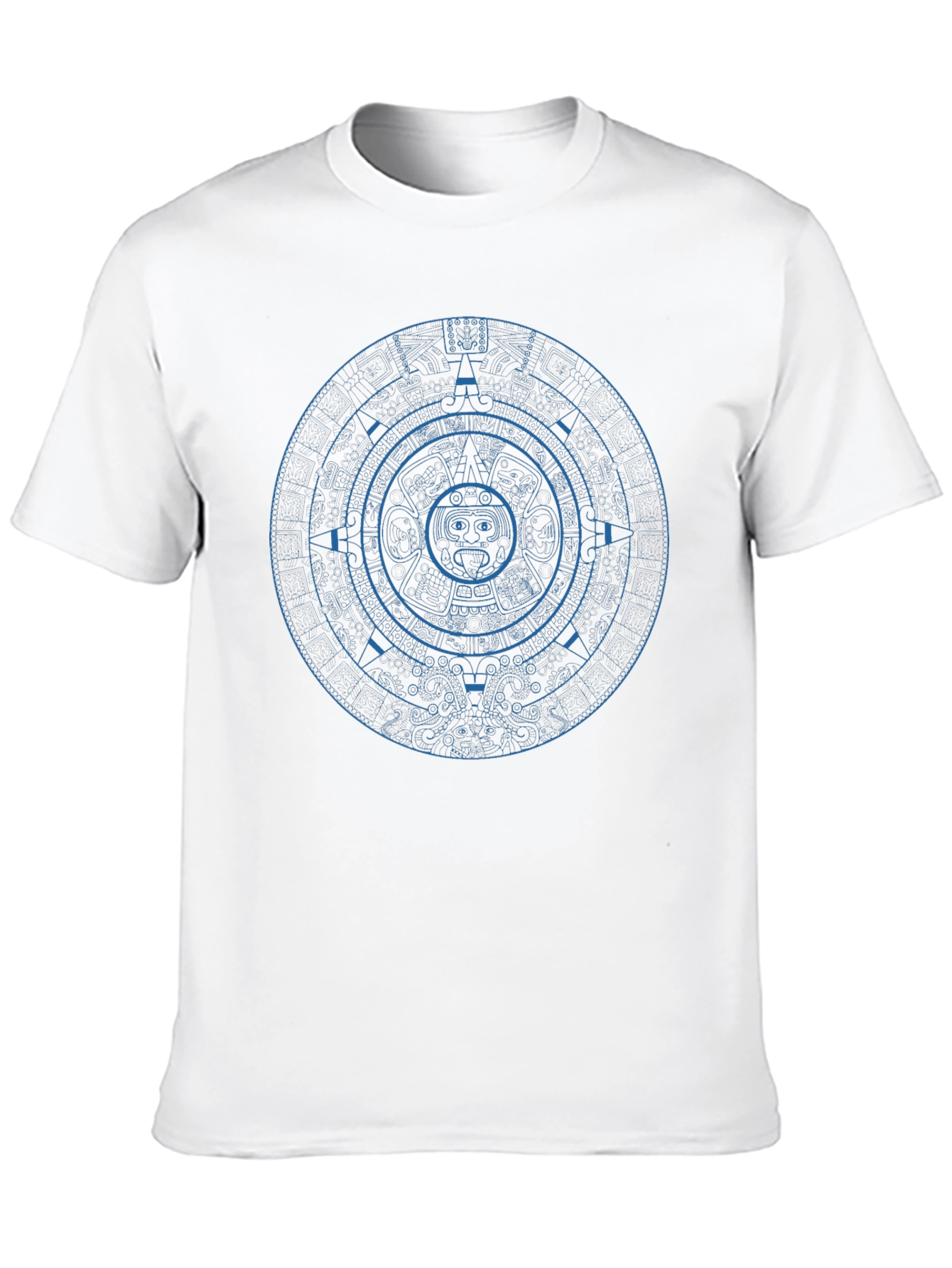 Aztec Calendar Graphic Tee - Unique Design