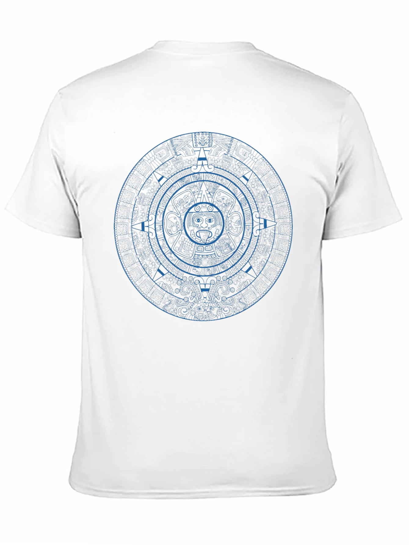 Aztec Calendar Graphic Tee - Unique Design
