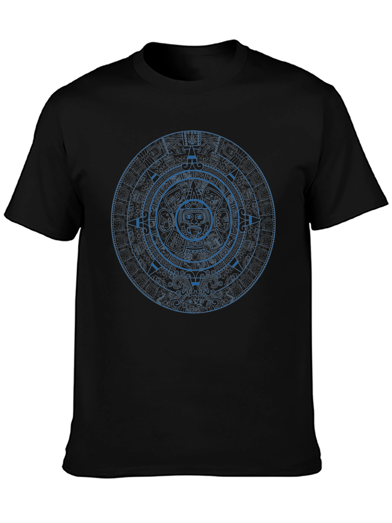 Aztec Calendar Graphic Tee - Unique Design