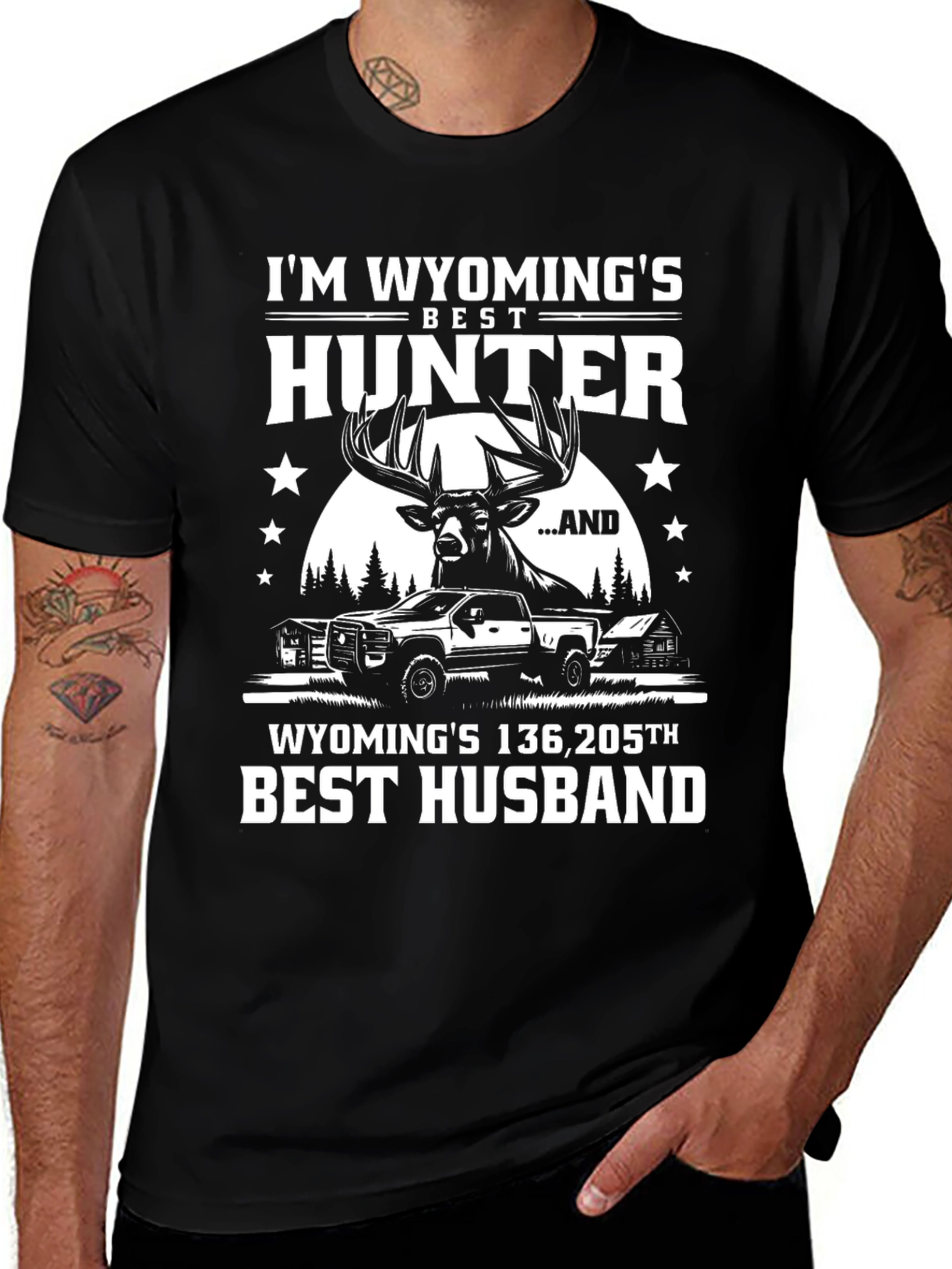 Wyomings Best Hunter Novelty T-Shirt