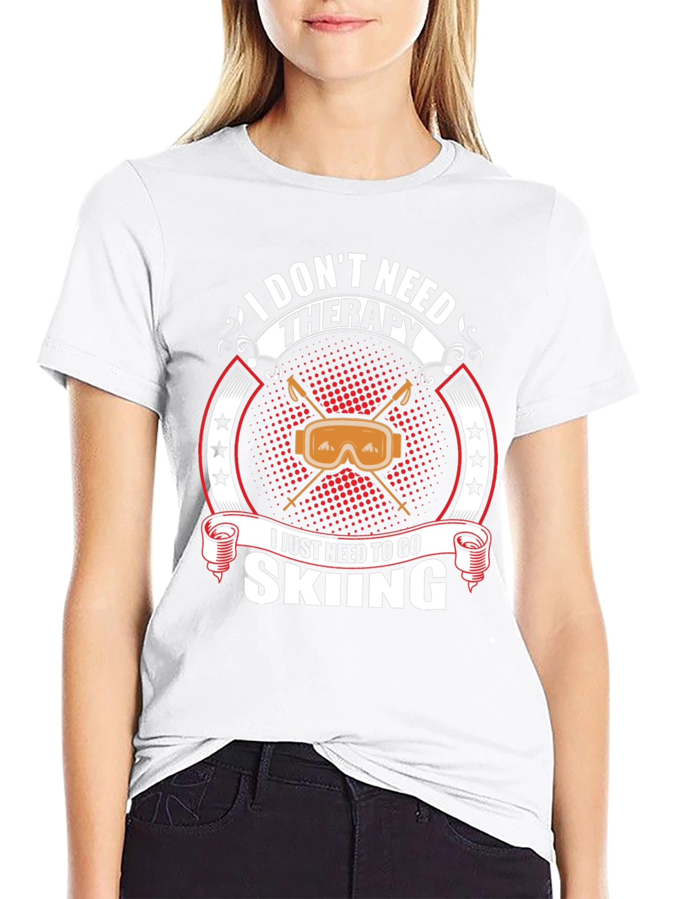I Dont Need Therapy Skiing T-Shirt