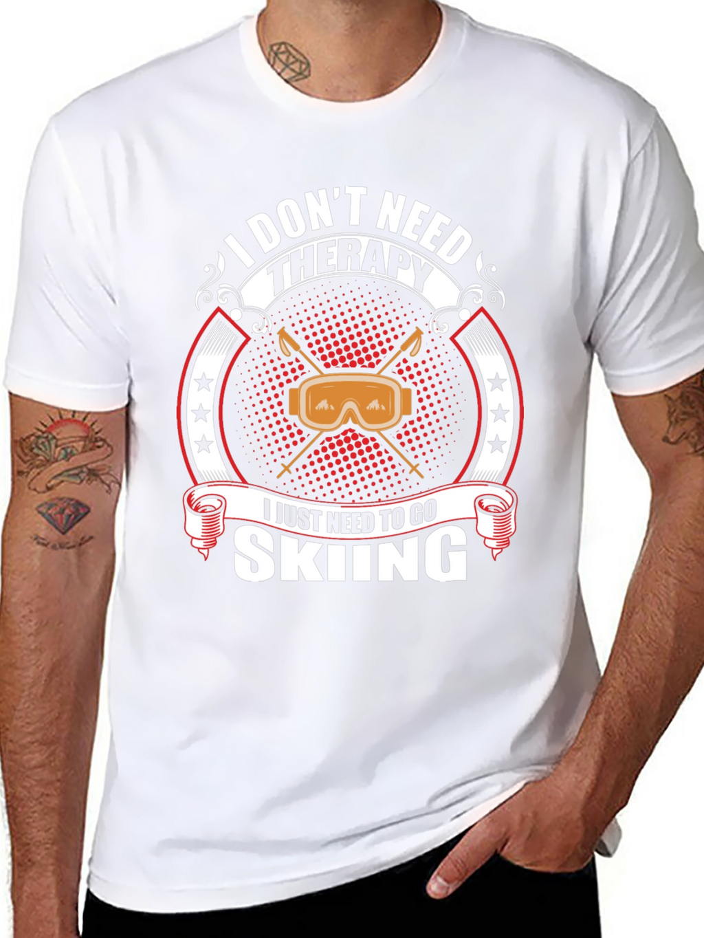 I Dont Need Therapy Skiing T-Shirt