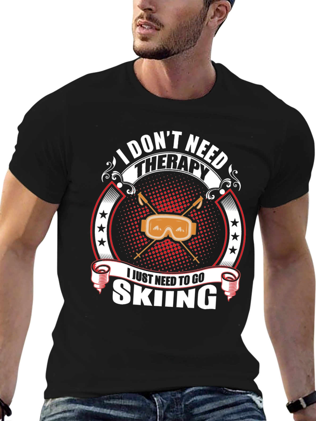 I Dont Need Therapy Skiing T-Shirt
