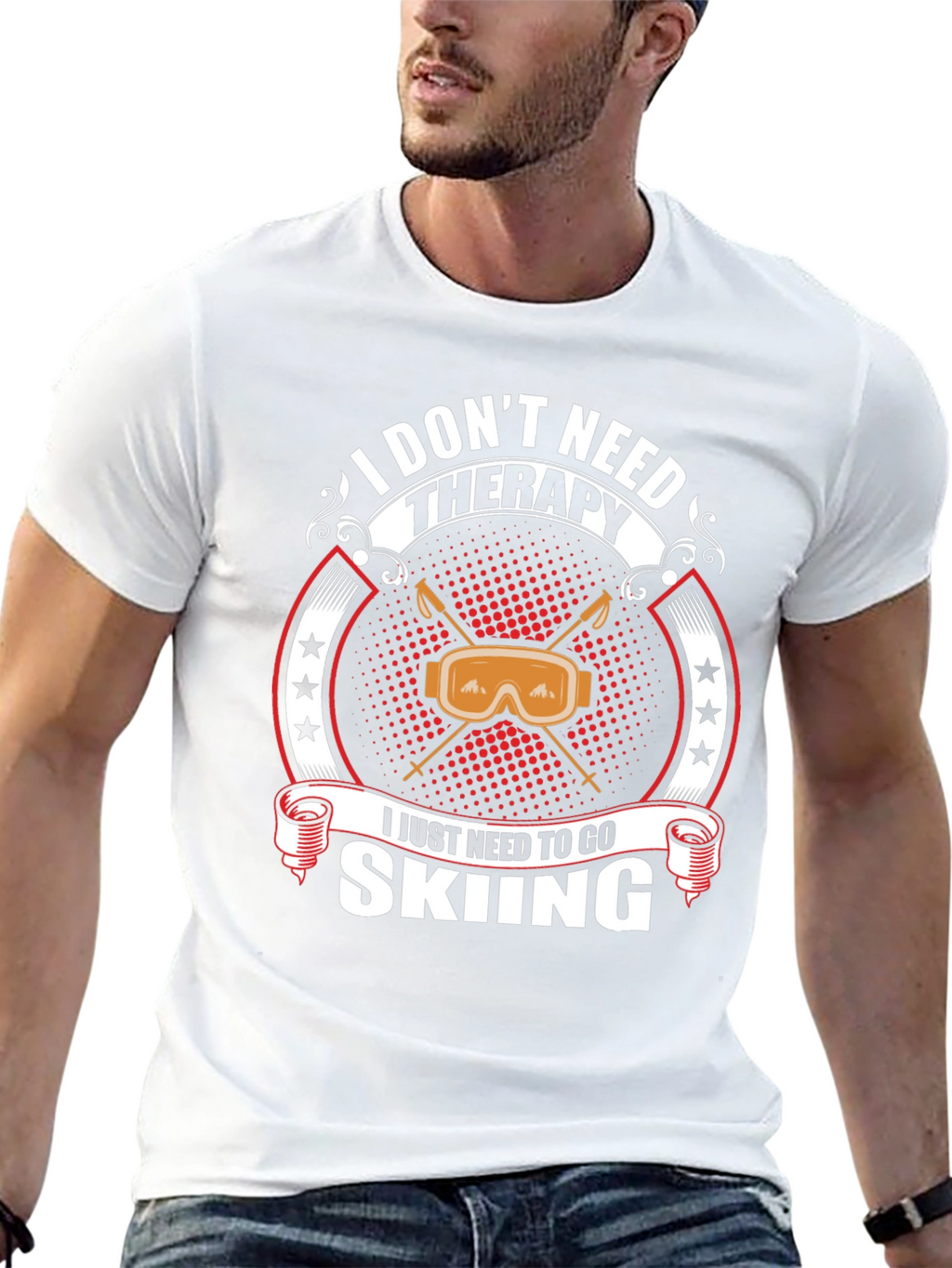 I Dont Need Therapy Skiing T-Shirt