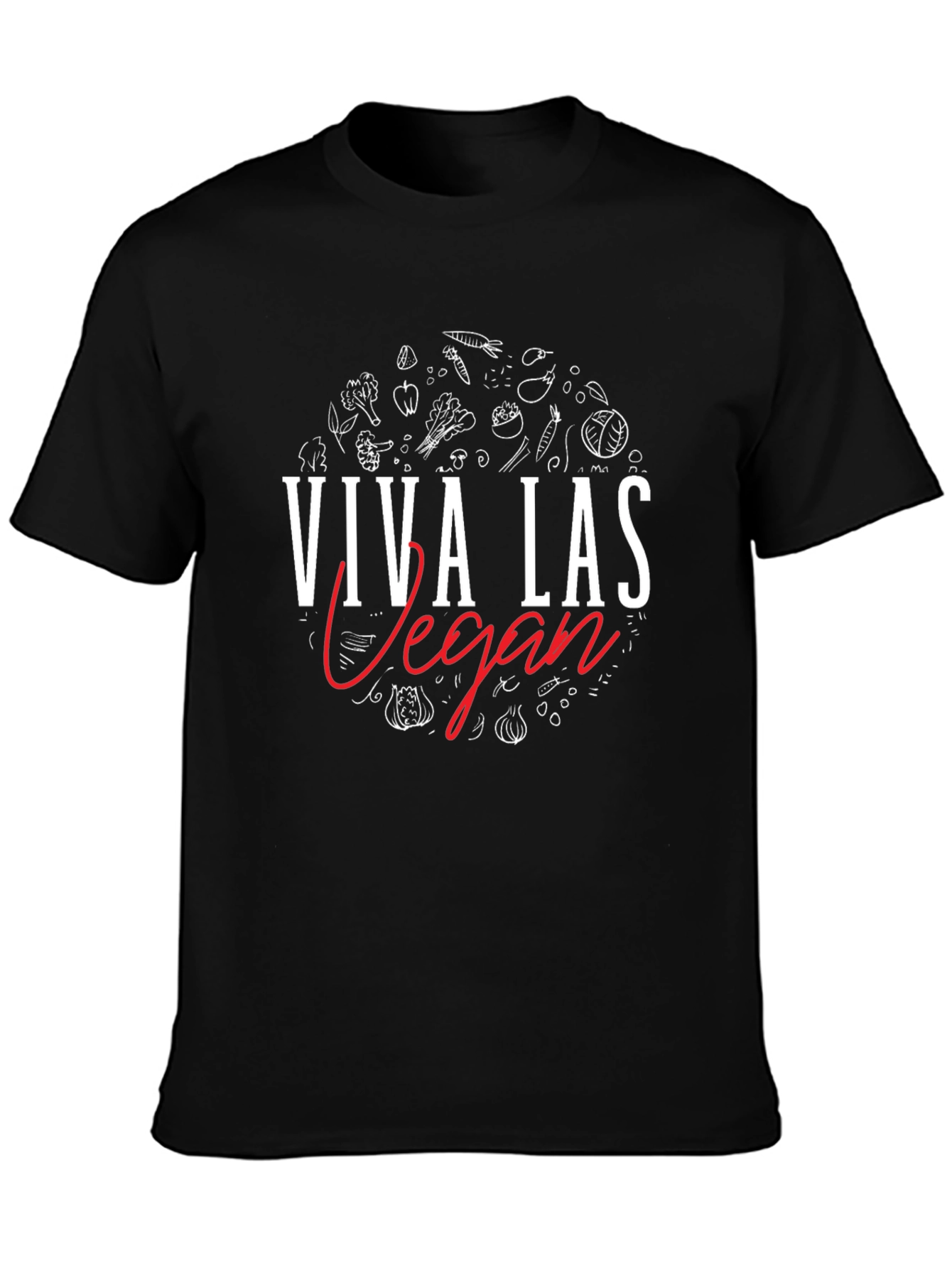 Viva Las Vegan T-Shirt - Black Vegan Lifestyle Tee