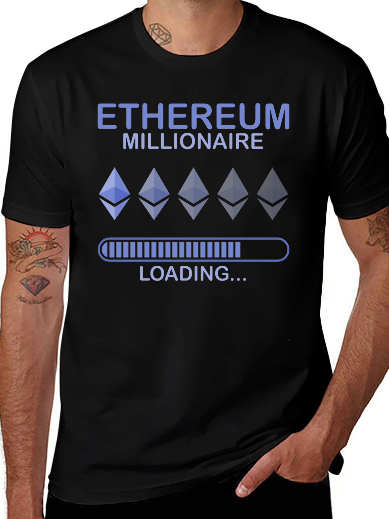 Ethereum Millionaire Loading Mens T-Shirt