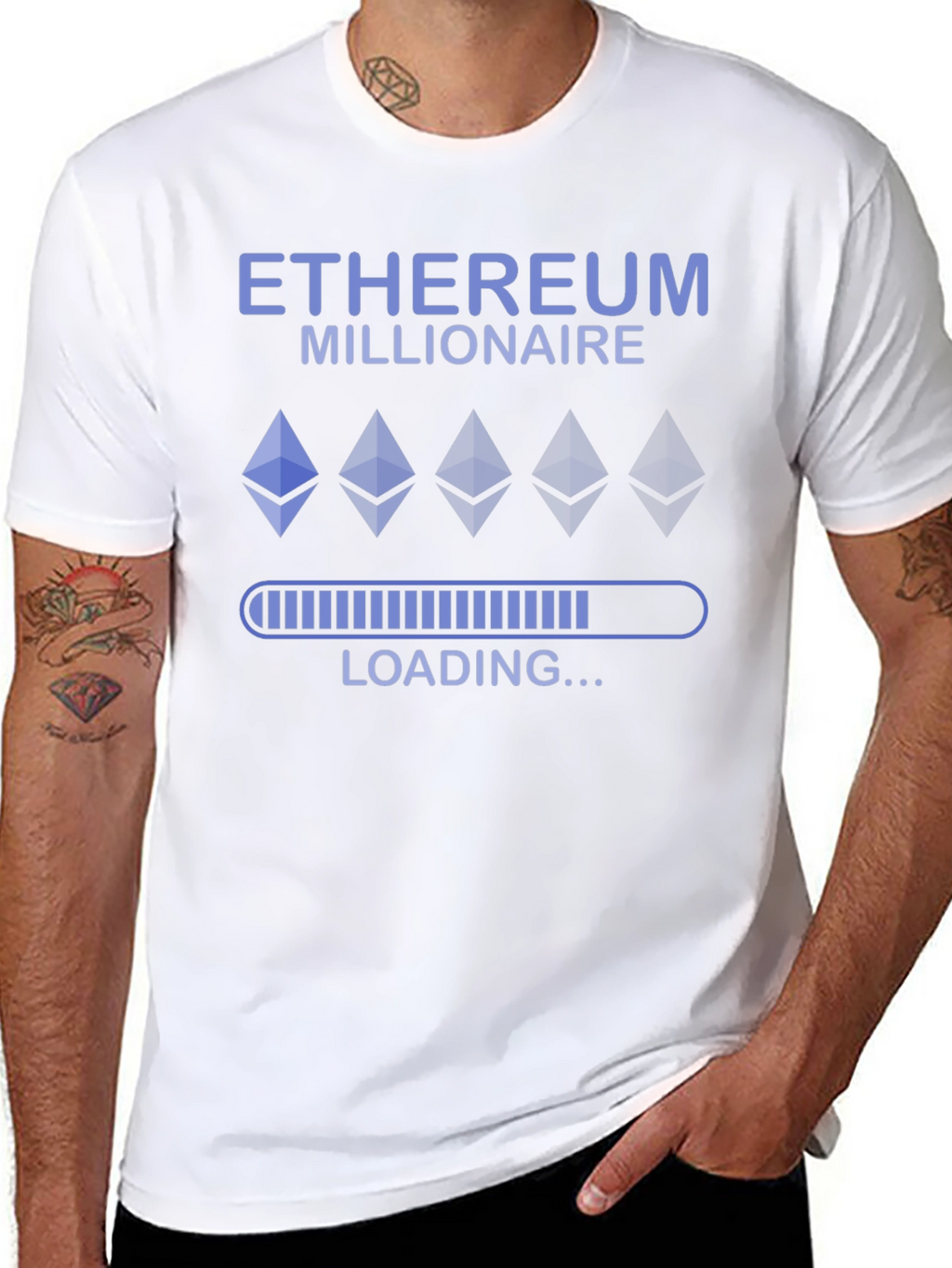 Ethereum Millionaire Loading Mens T-Shirt