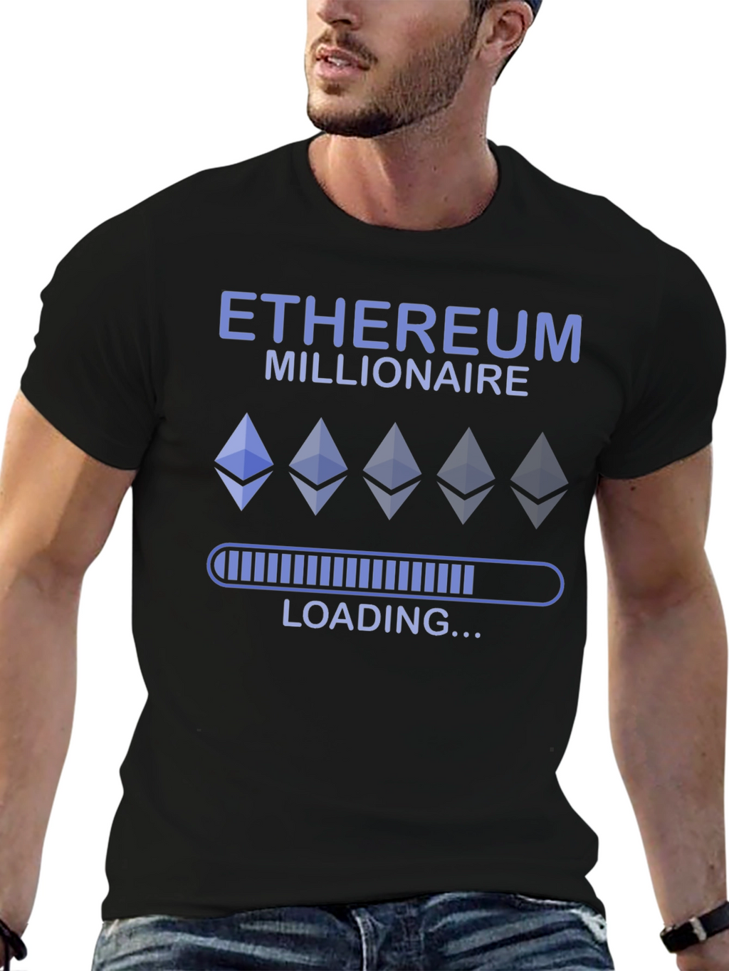 Ethereum Millionaire Loading Mens T-Shirt