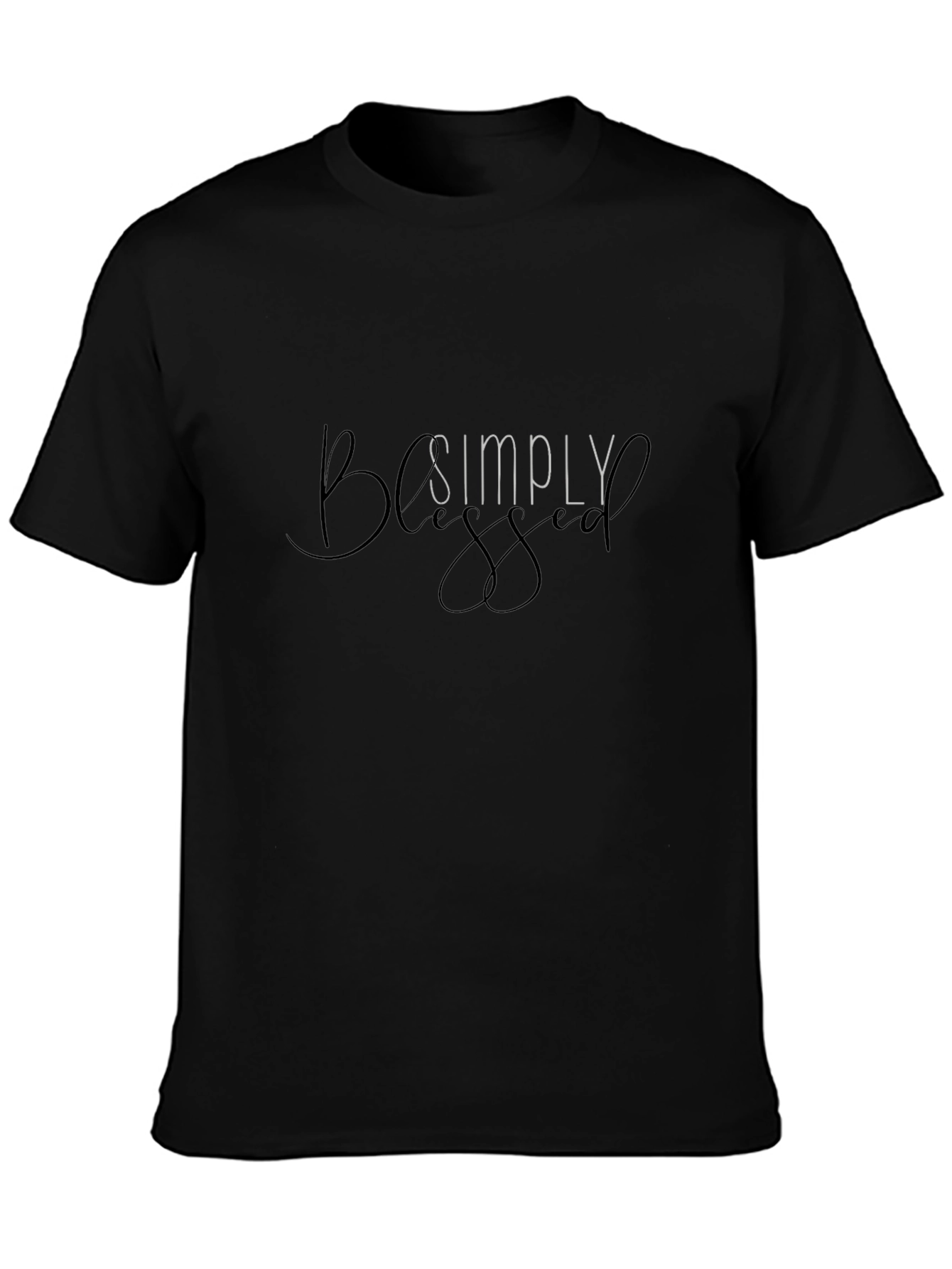 Simply Blessed Black T-Shirt - Mens