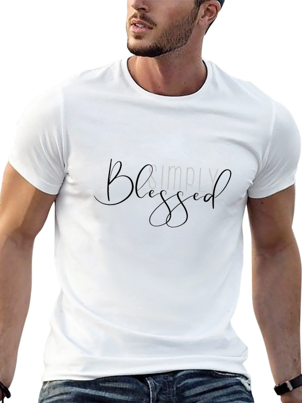 Simply Blessed Black T-Shirt - Mens