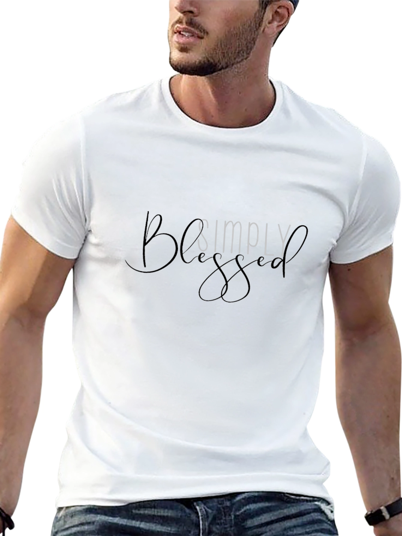 Simply Blessed Black T-Shirt - Mens