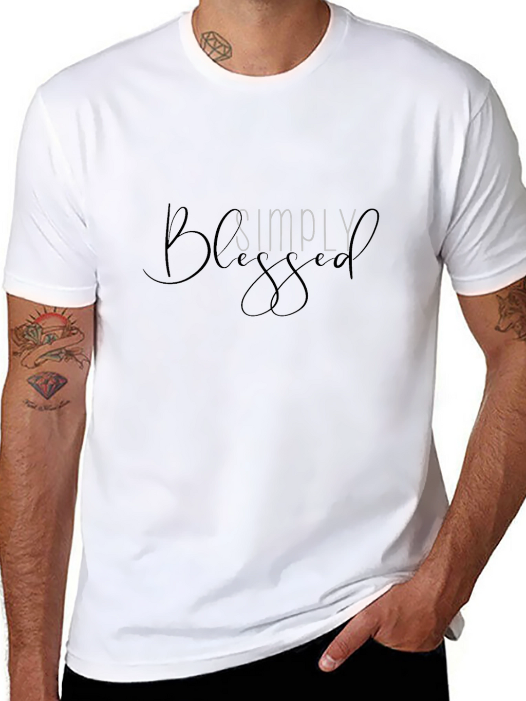 Simply Blessed Black T-Shirt - Mens
