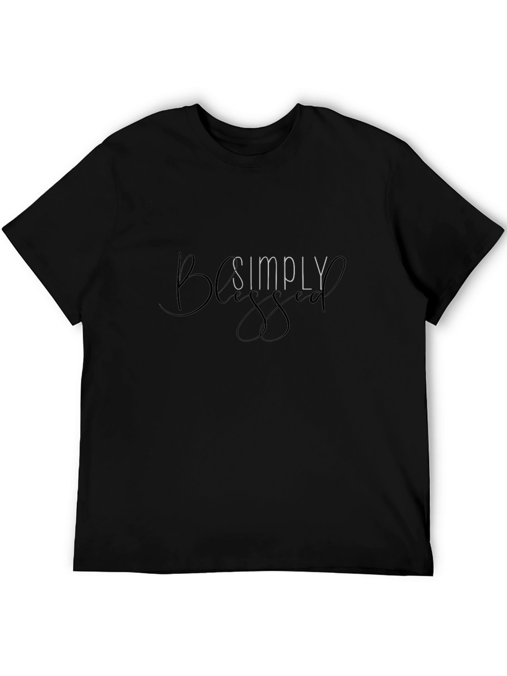 Simply Blessed Black T-Shirt - Mens