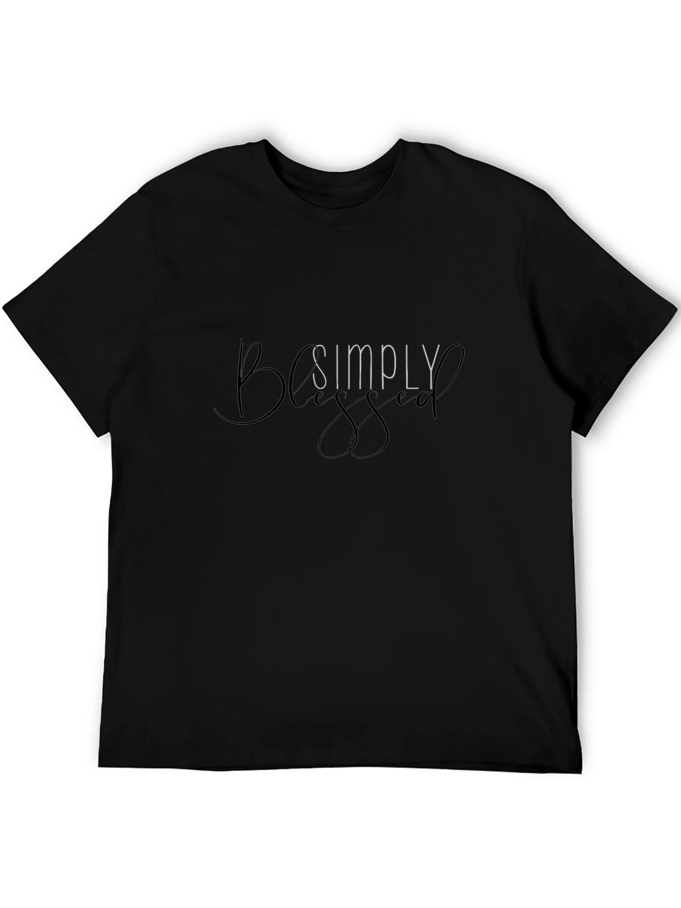 Simply Blessed Black T-Shirt - Mens