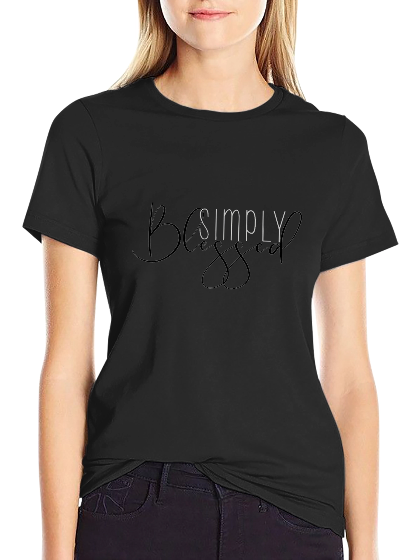 Simply Blessed Black T-Shirt - Mens