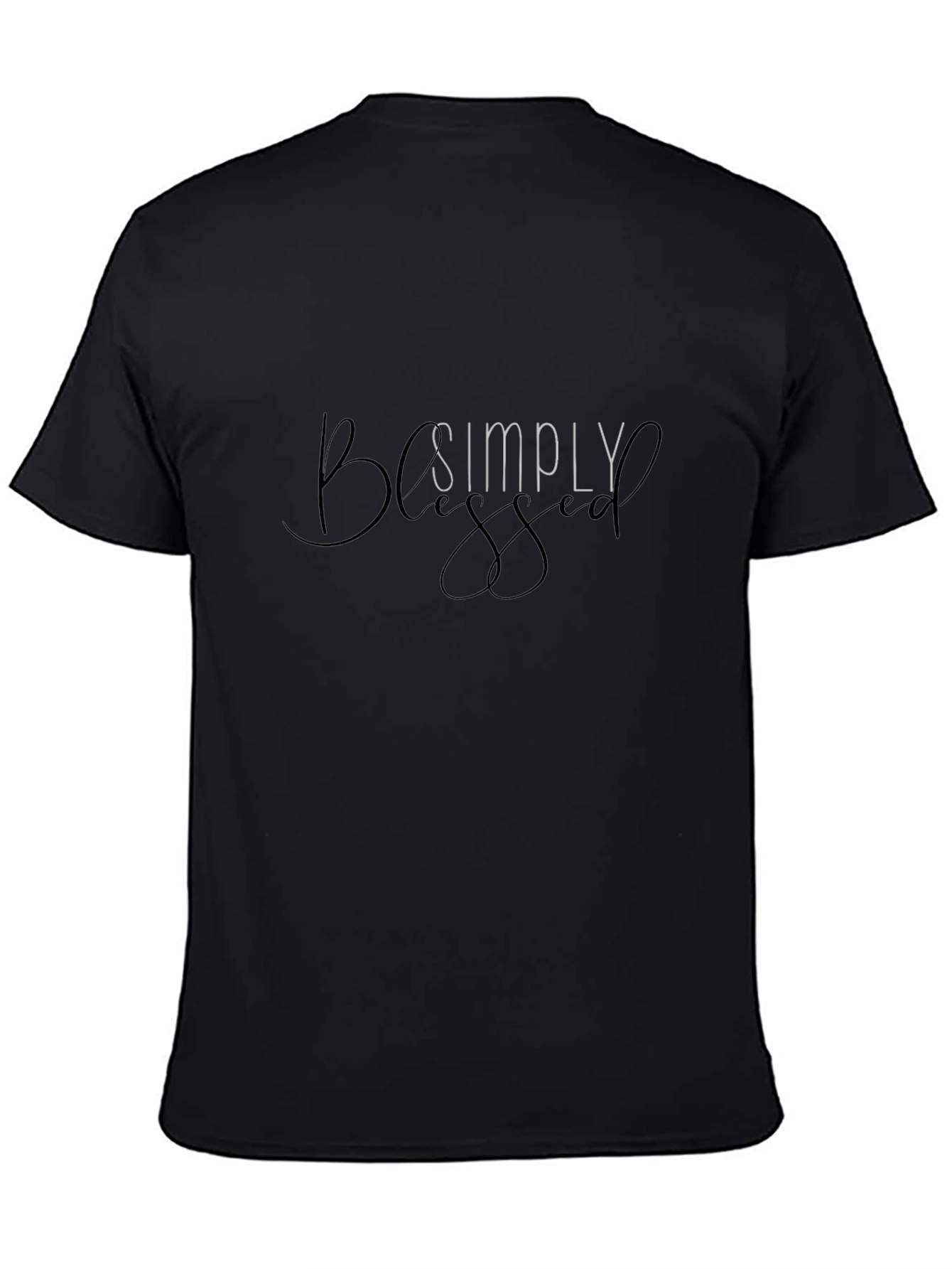 Simply Blessed Black T-Shirt - Mens