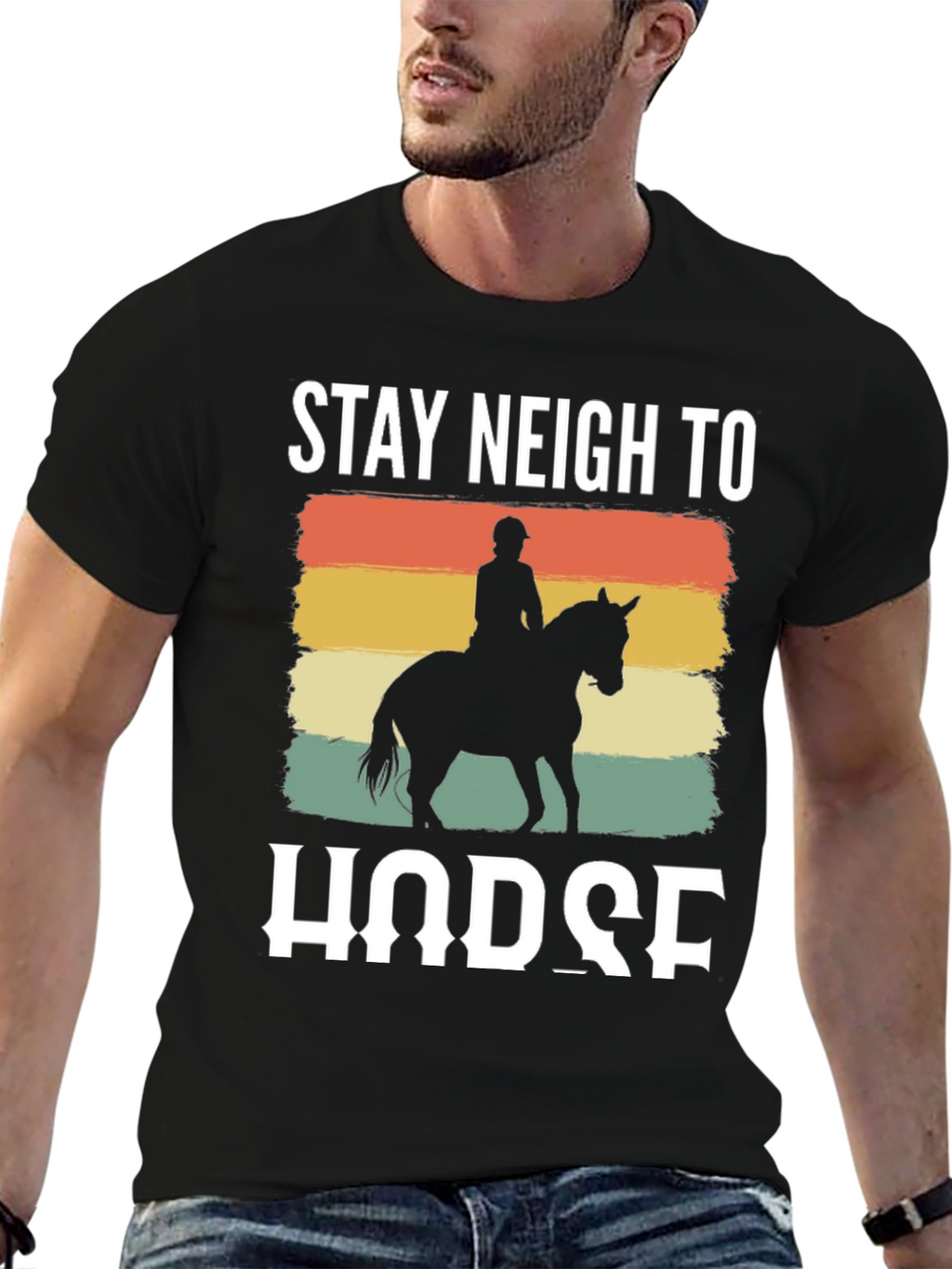 Stay Neigh to Horse Graphic Tee
