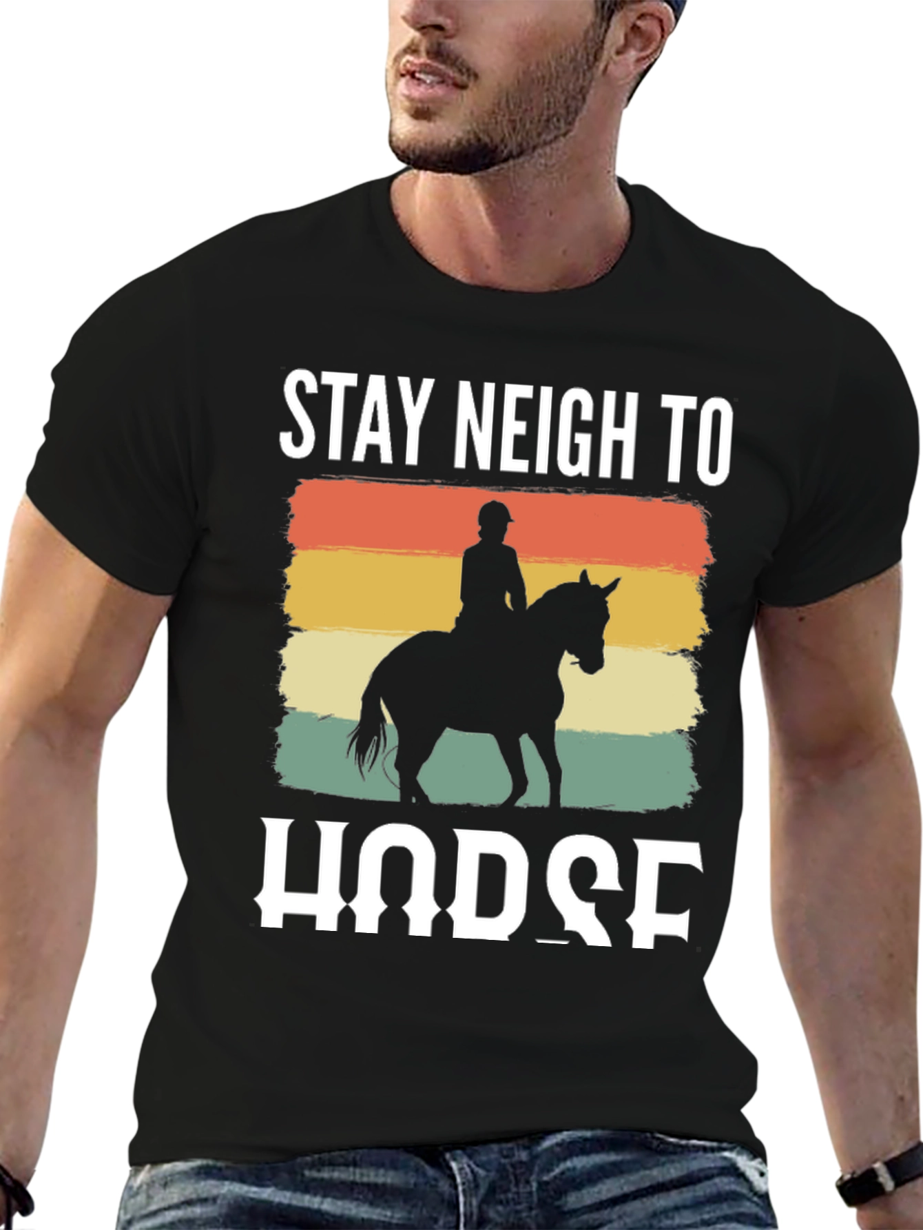 Stay Neigh to Horse Graphic Tee