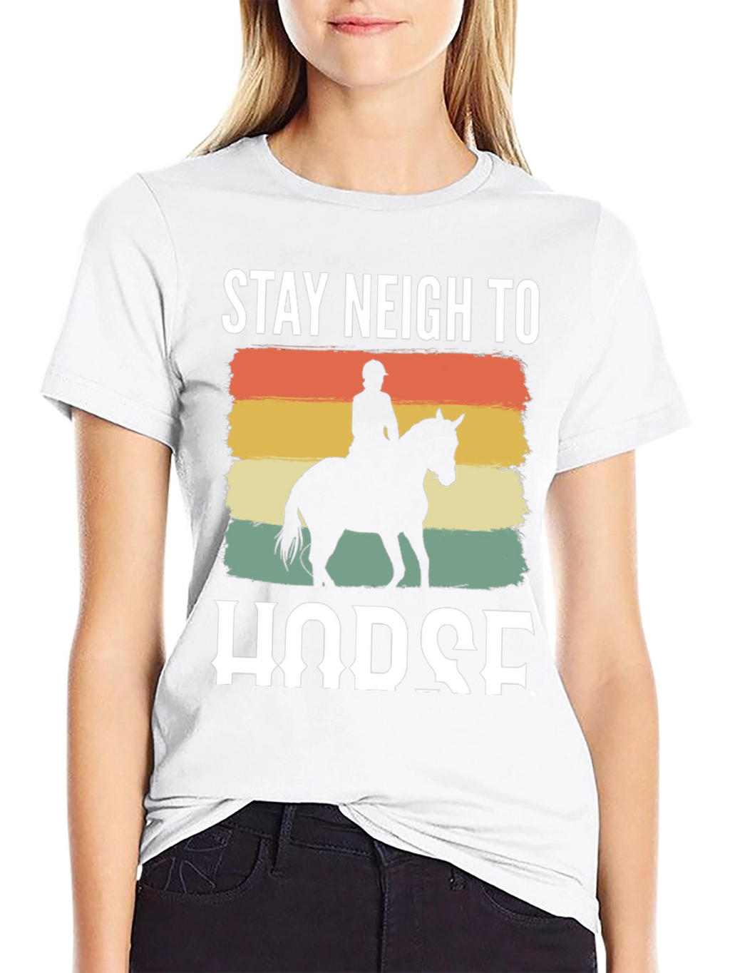 Stay Neigh to Horse Graphic Tee