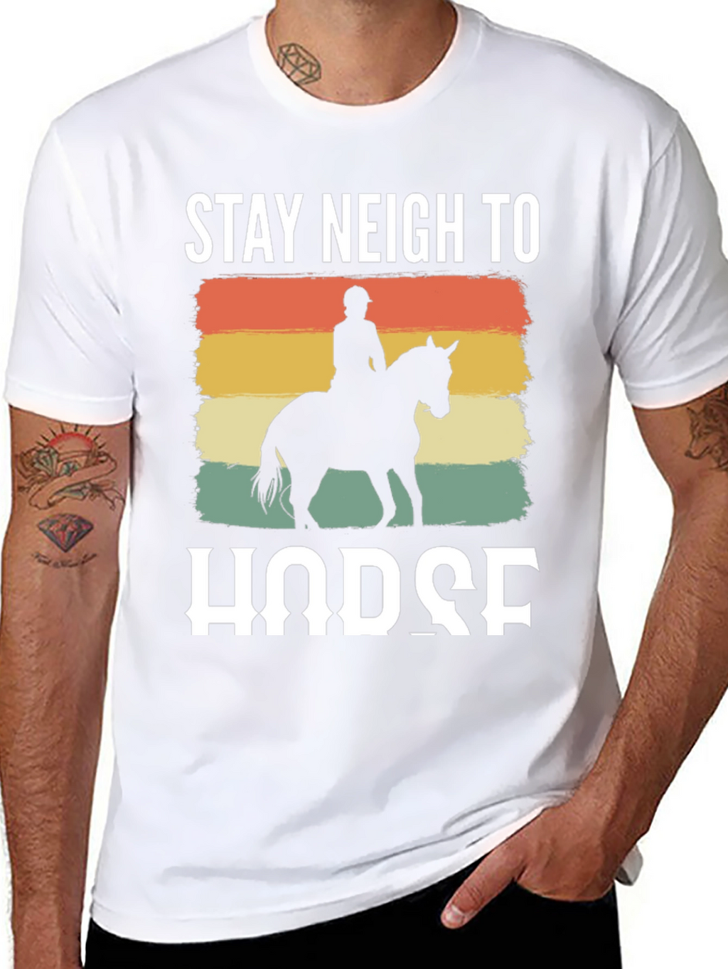 Stay Neigh to Horse Graphic Tee