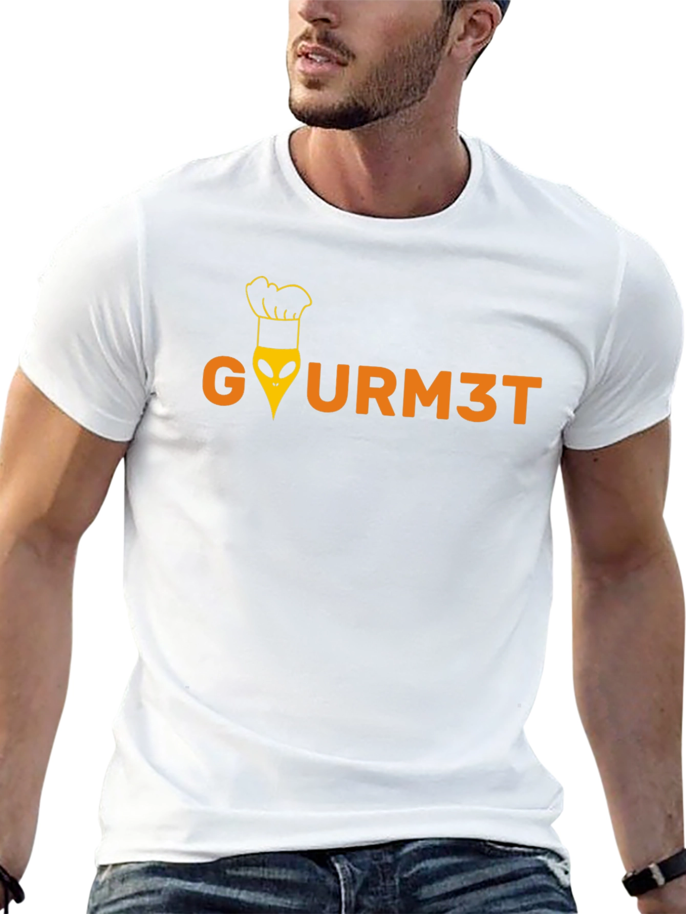 Gourmet Alien Chef Graphic Tee - Black