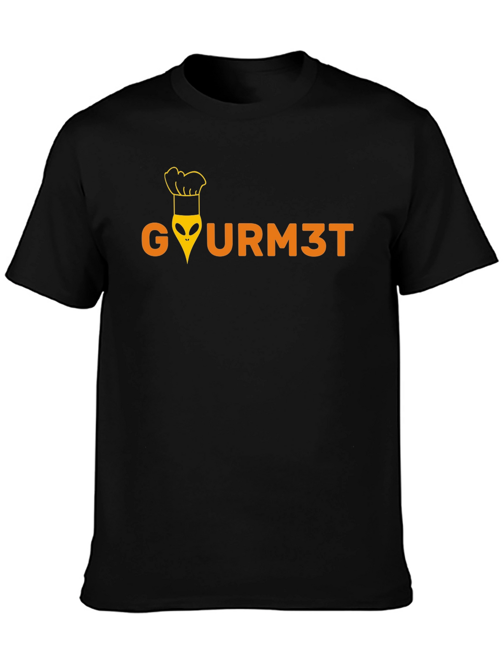 Gourmet Alien Chef Graphic Tee - Black