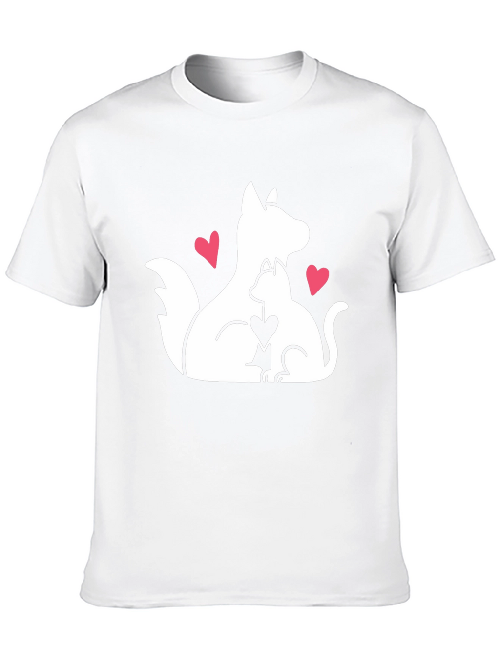 Dog & Cat Love Graphic T-Shirt
