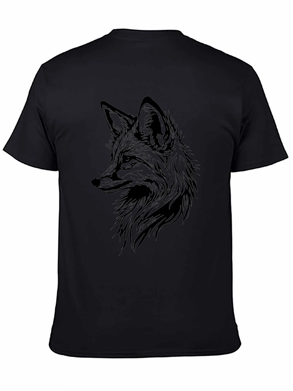 Mens Black Fox Graphic T-Shirt
