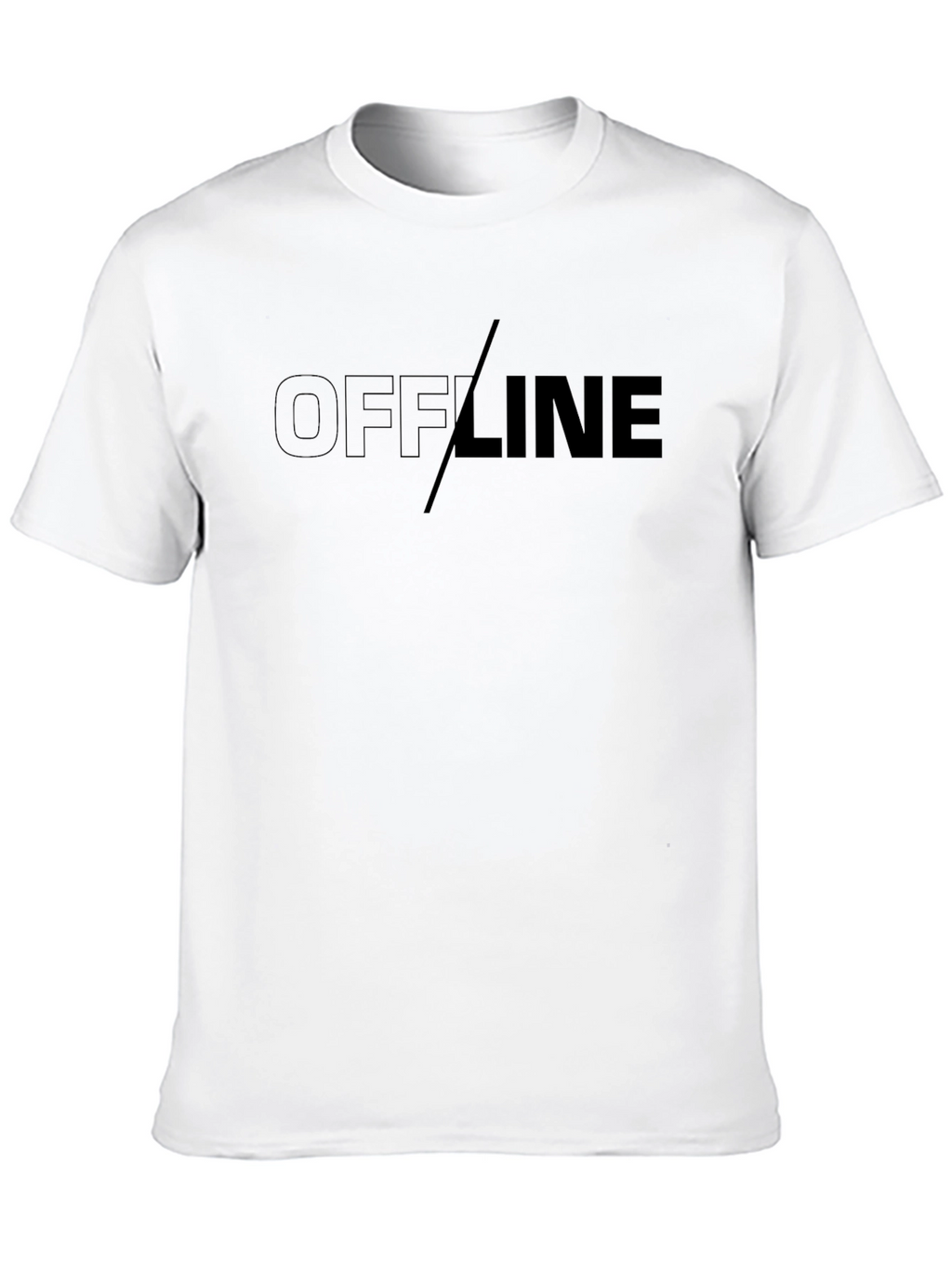 Offline Graphic T-Shirt - Black Casual Tee