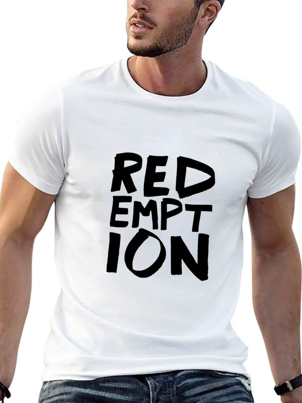 Redemption Graphic Print Black T-Shirt
