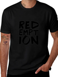 Redemption Graphic Print Black T-Shirt