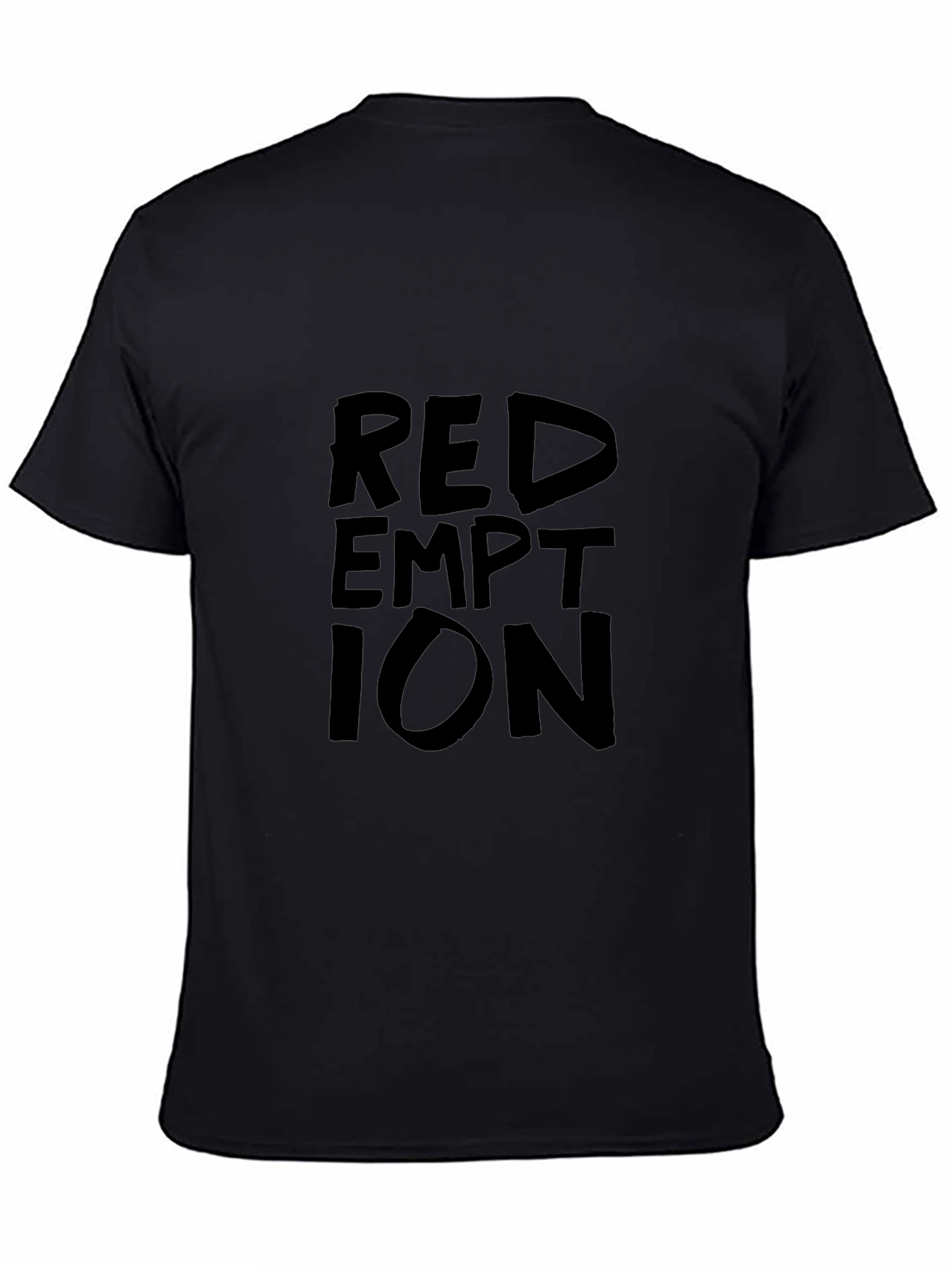 Redemption Graphic Print Black T-Shirt