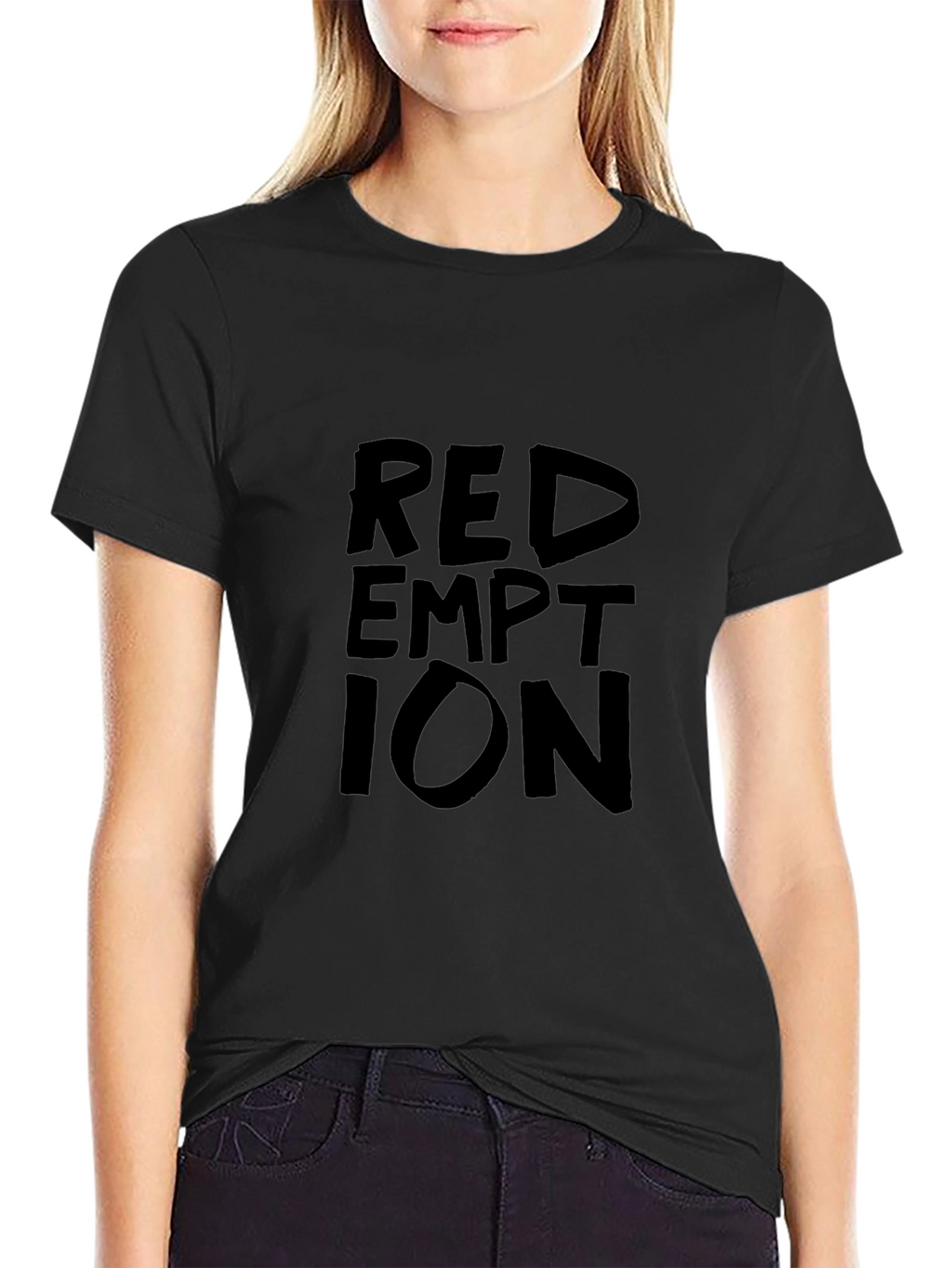 Redemption Graphic Print Black T-Shirt