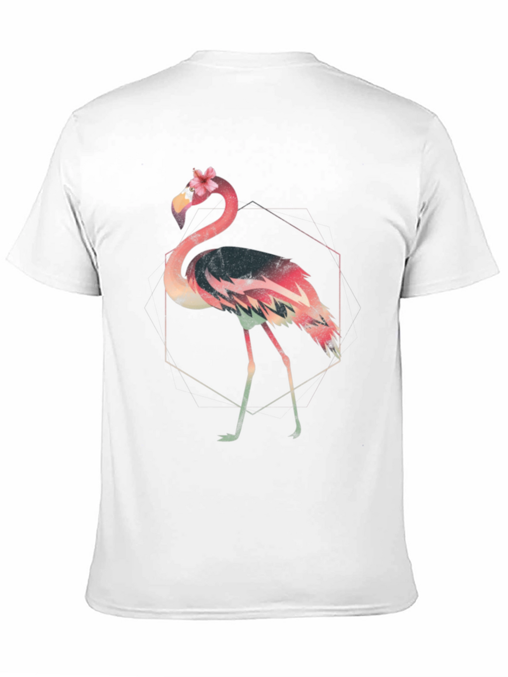 Flamingo Graphic Tee - Stylish Black T-Shirt