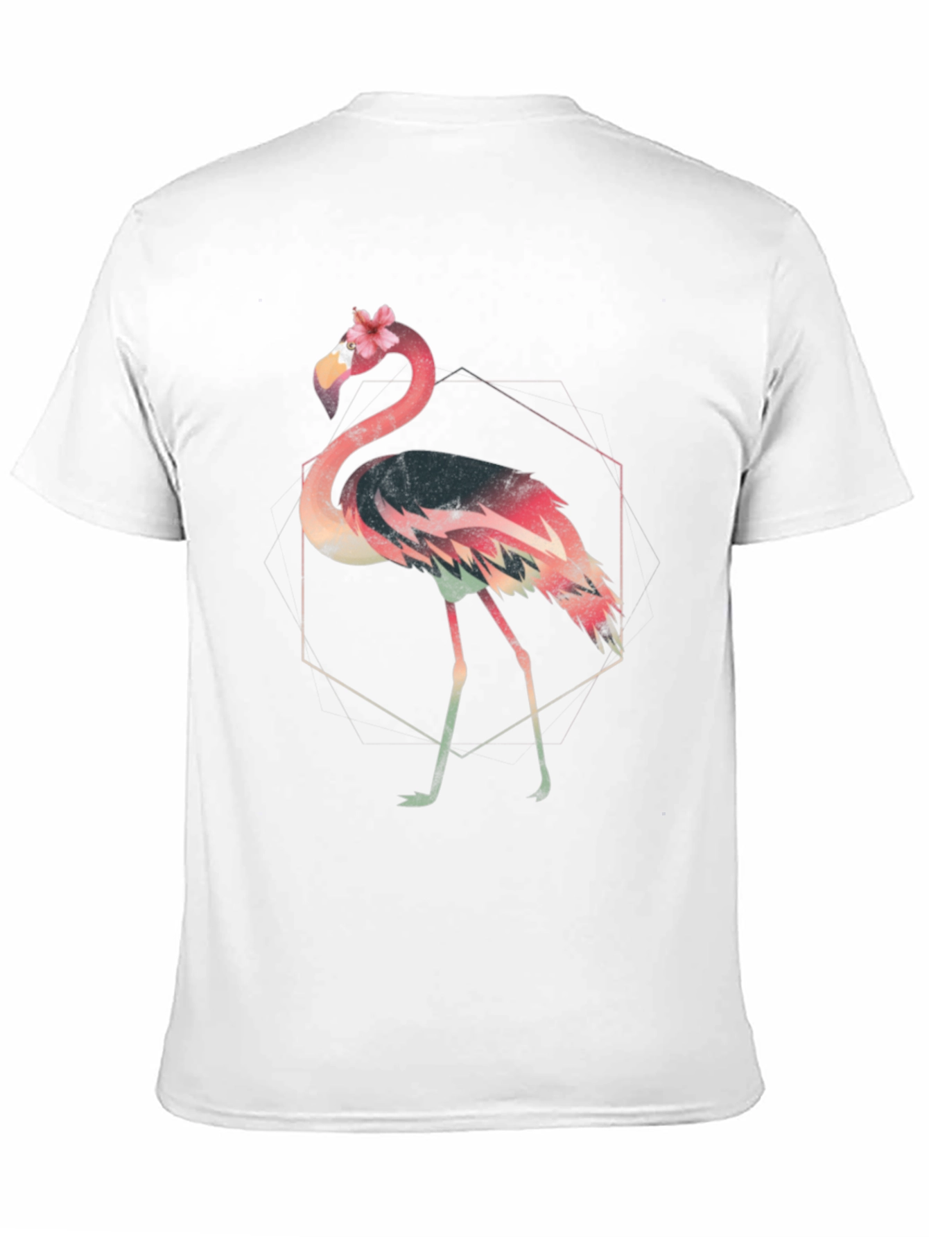 Flamingo Graphic Tee - Stylish Black T-Shirt