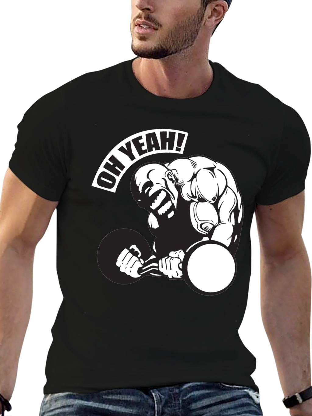 Oh Yeah Weightlifting Graphic T-Shirt