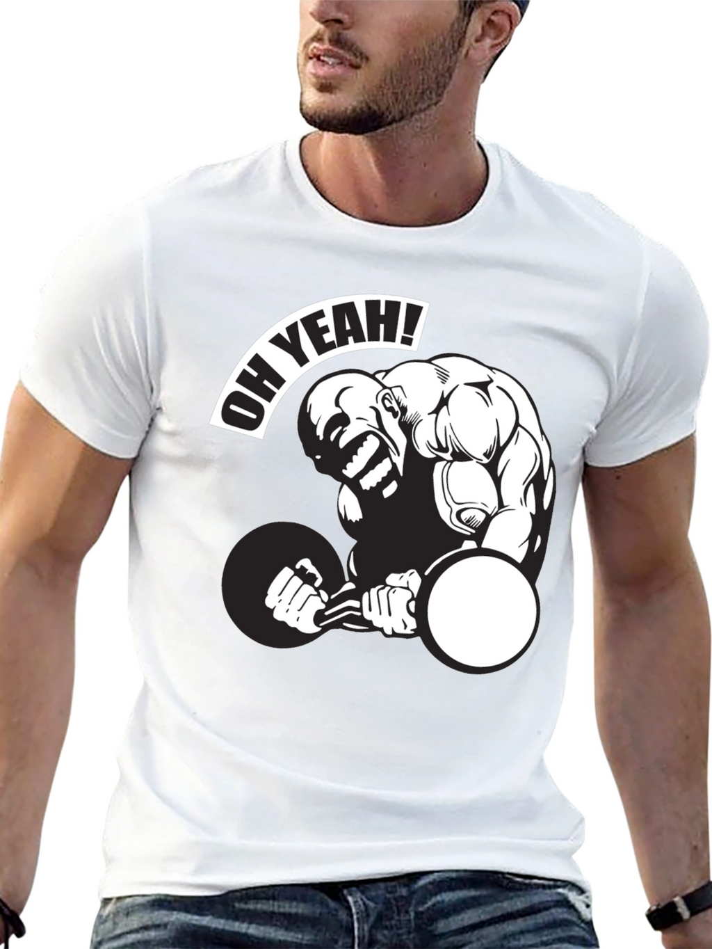Oh Yeah Weightlifting Graphic T-Shirt
