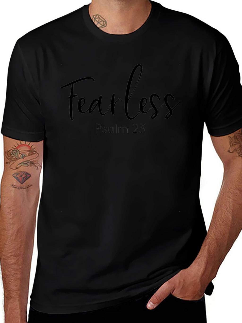 Fearless Psalm 23 Graphic Tee
