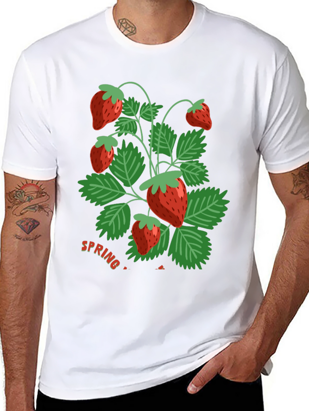 Strawberry Spring T-Shirt - Fresh Design