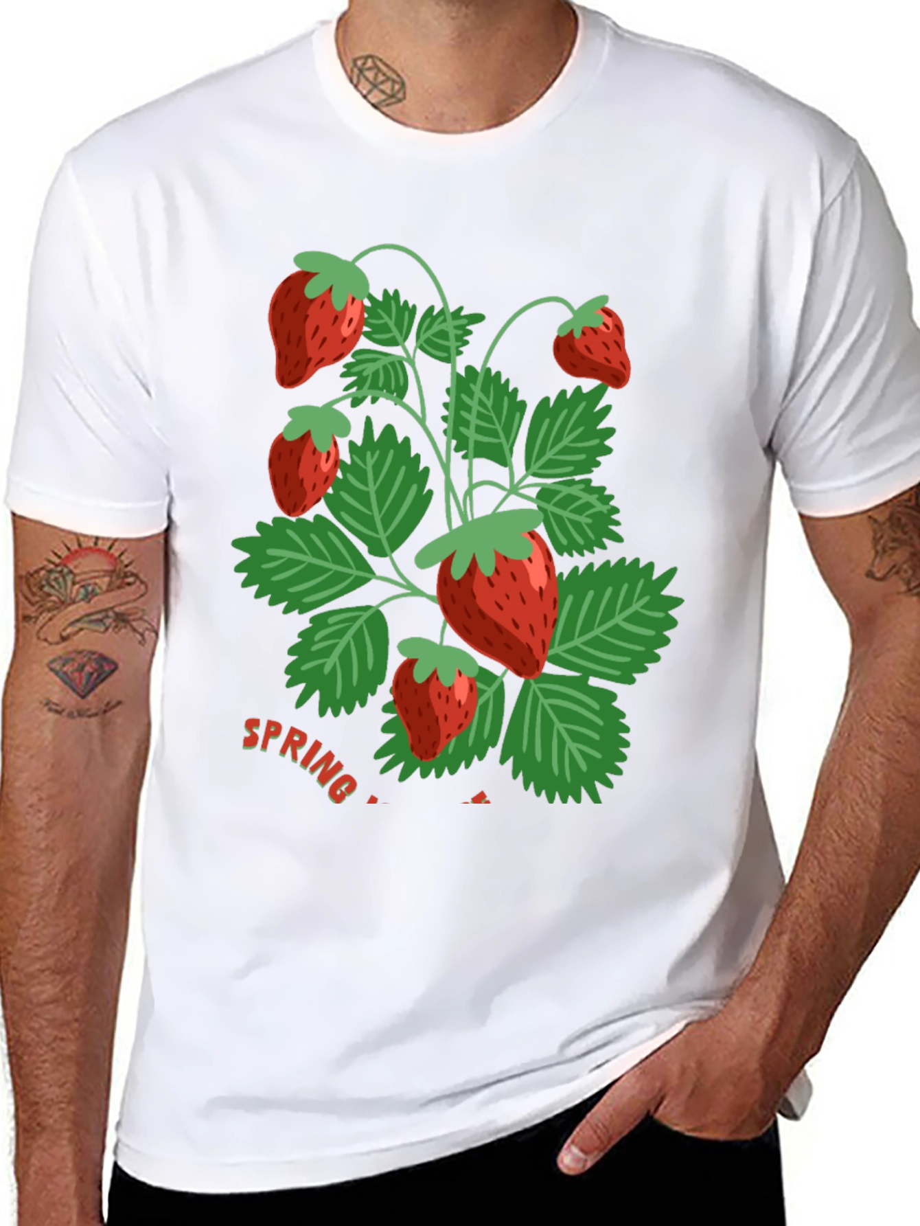 Strawberry Spring T-Shirt - Fresh Design