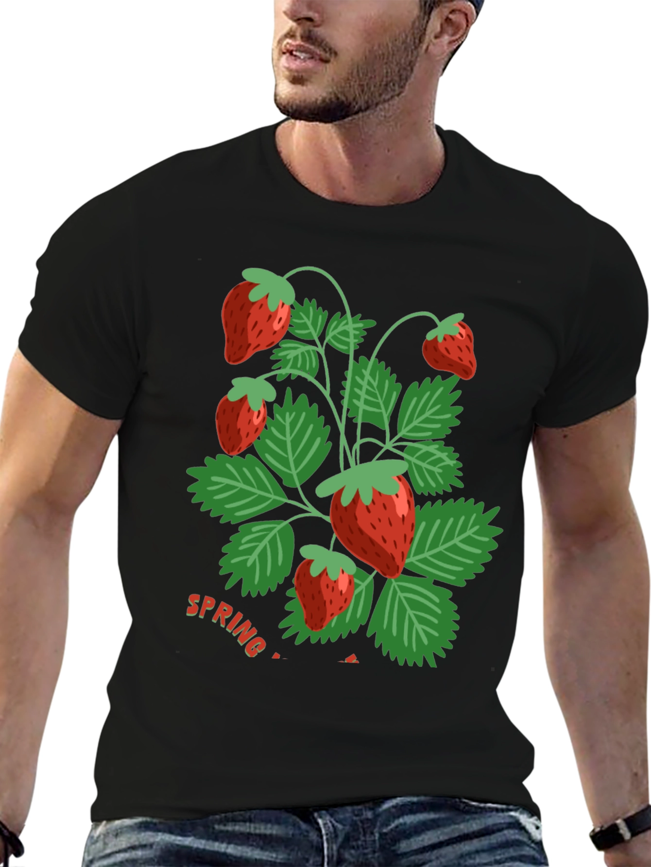 Strawberry Spring T-Shirt - Fresh Design